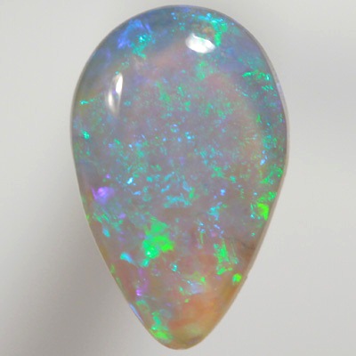 SOLID CRYSTAL OPAL Sparkling green in a 3D pattern, purple hue